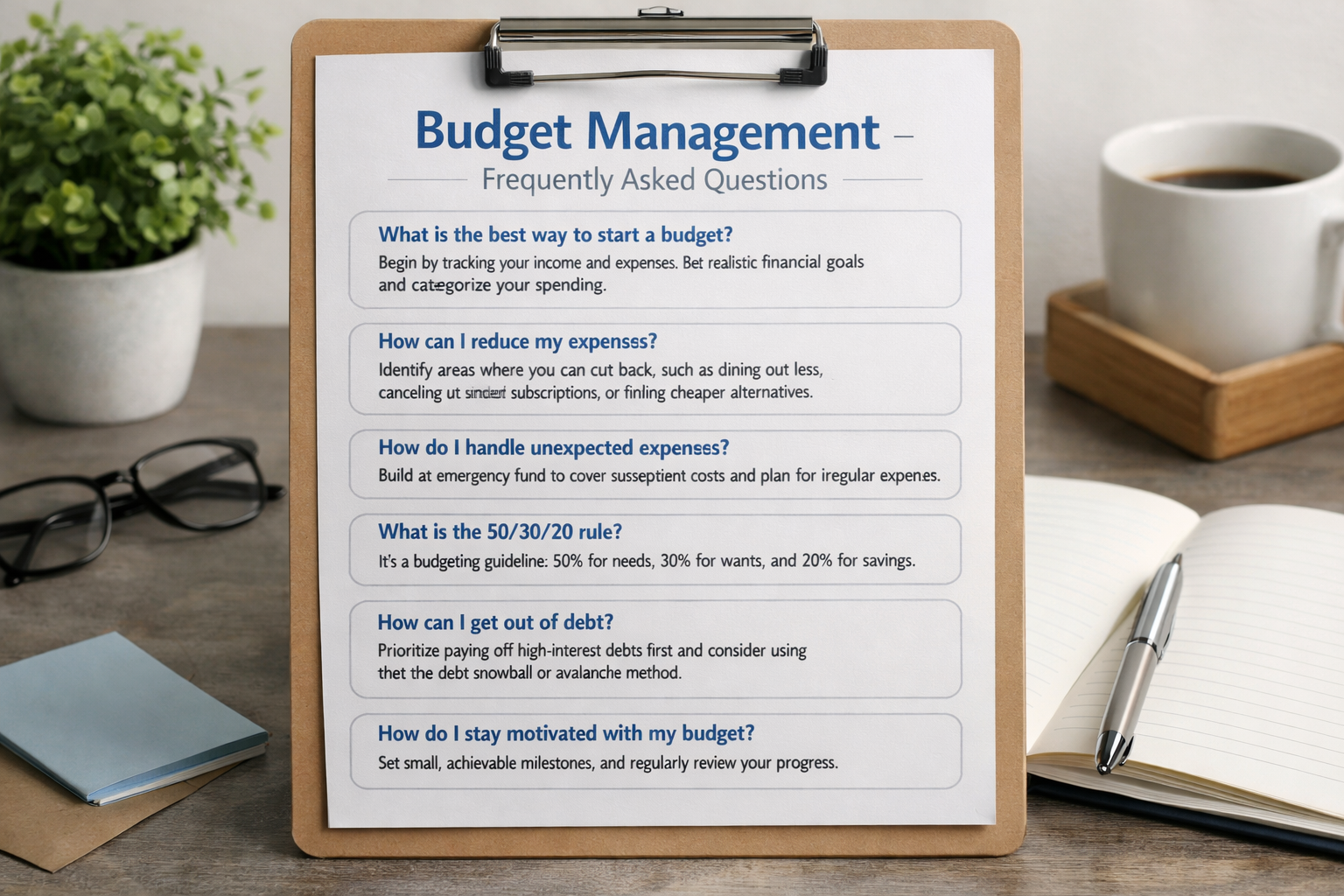 Häufig gestellte Fragen zum Budgetmanagement